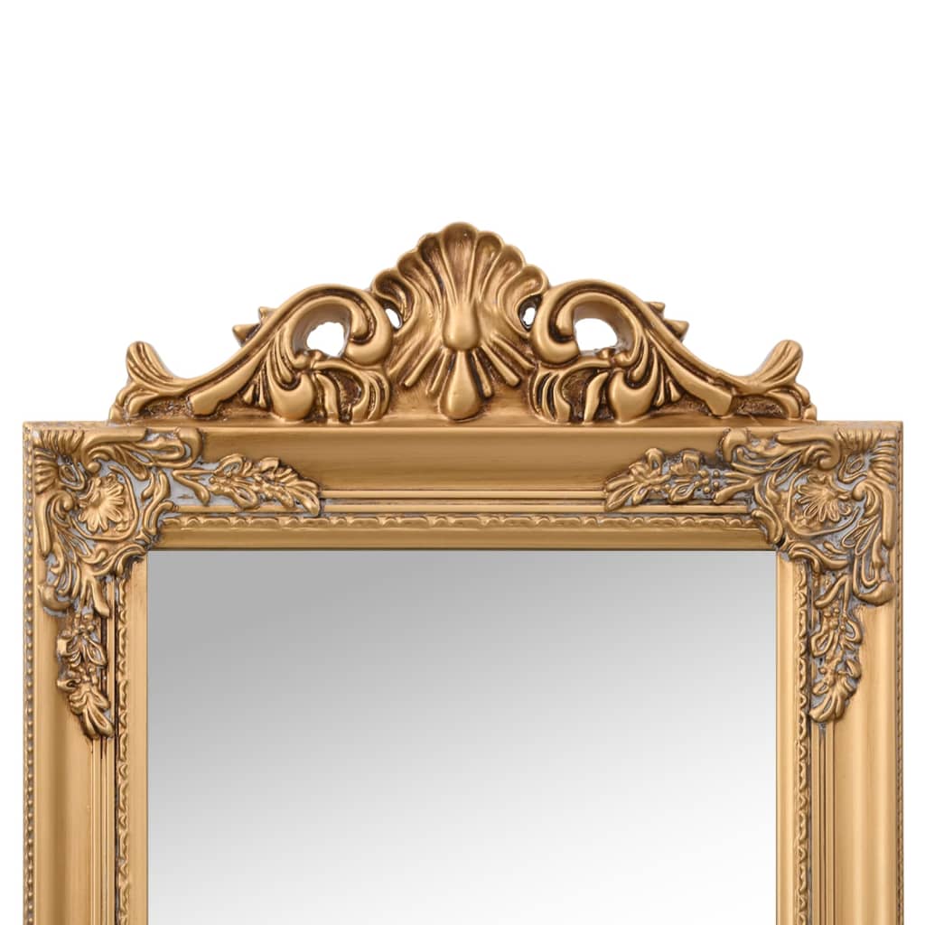 vidaXL Specchio Autoportante Dorato 45x180 cm