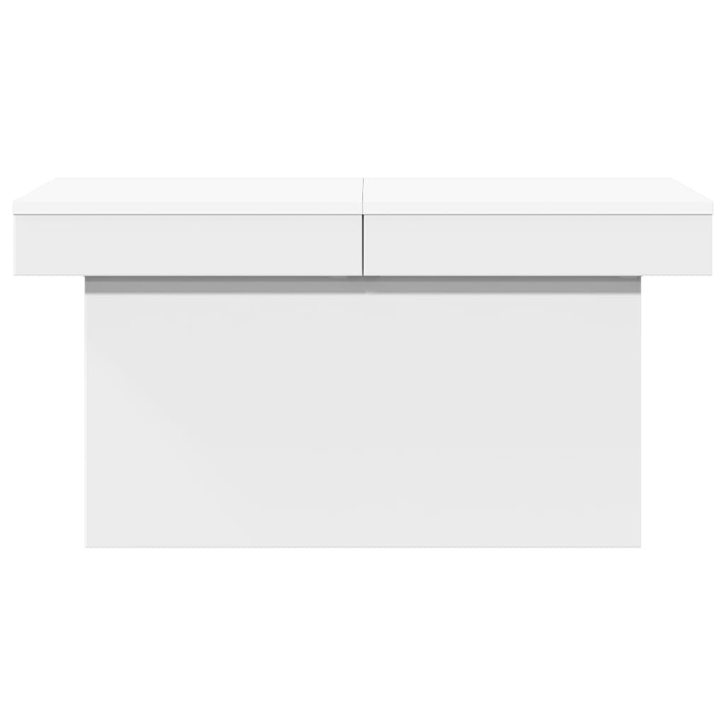 vidaXL Tavolino da Salotto Bianco 80x55x40 cm in Legno Multistrato