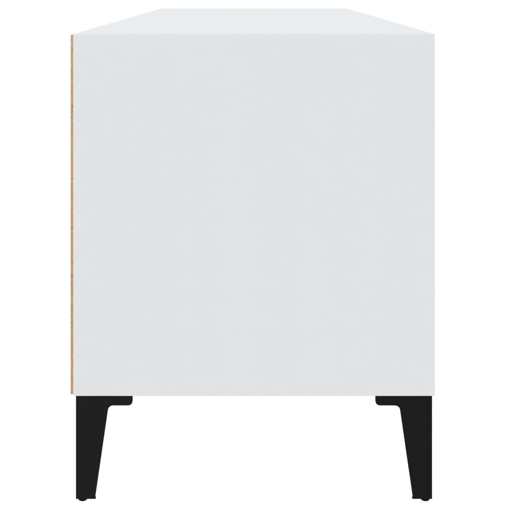 vidaXL Mobile Porta TV Bianco 100x34,5x44,5 cm in Legno Multistrato