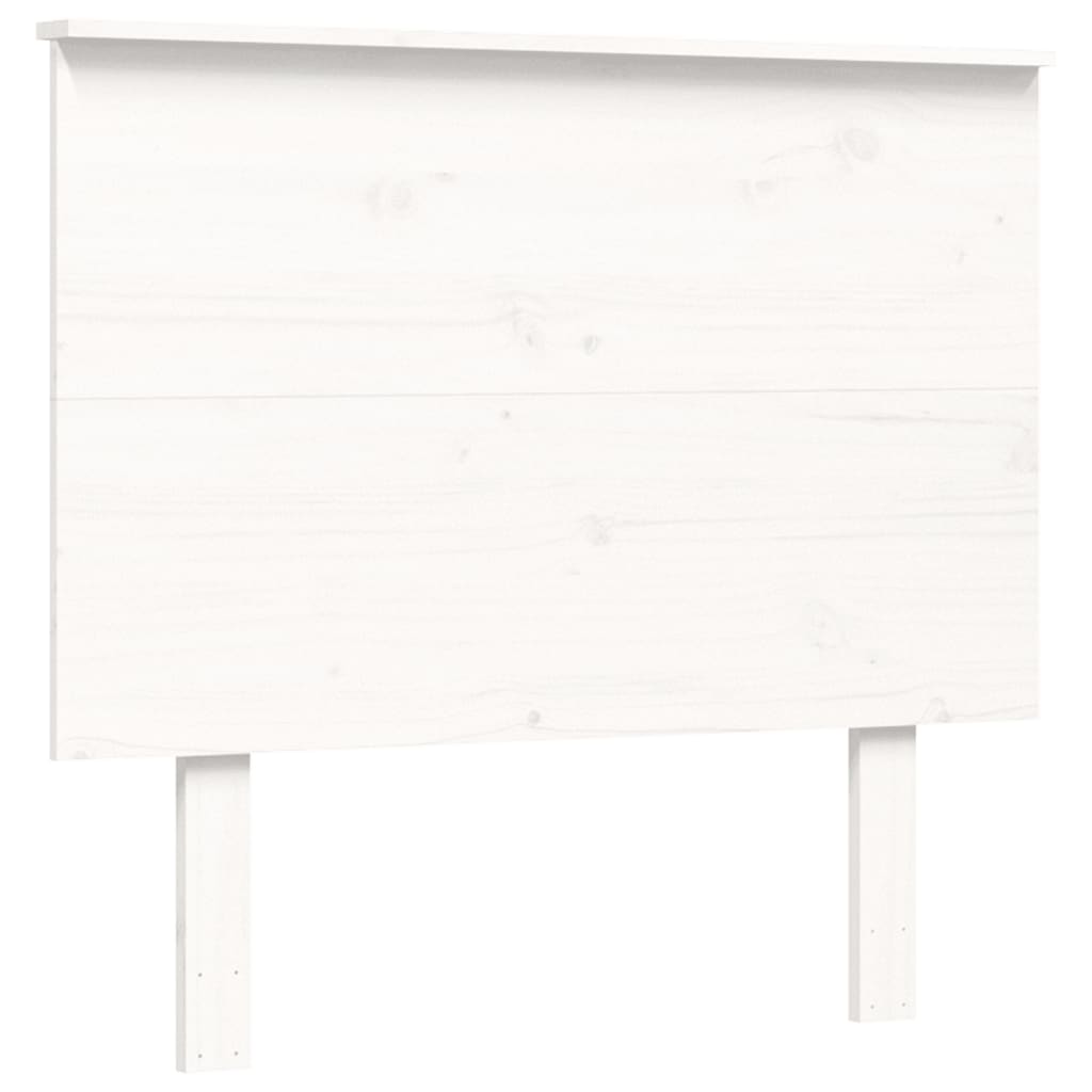 vidaXL Letto per Anziani Bianco Testiera Small Single Legno Massello