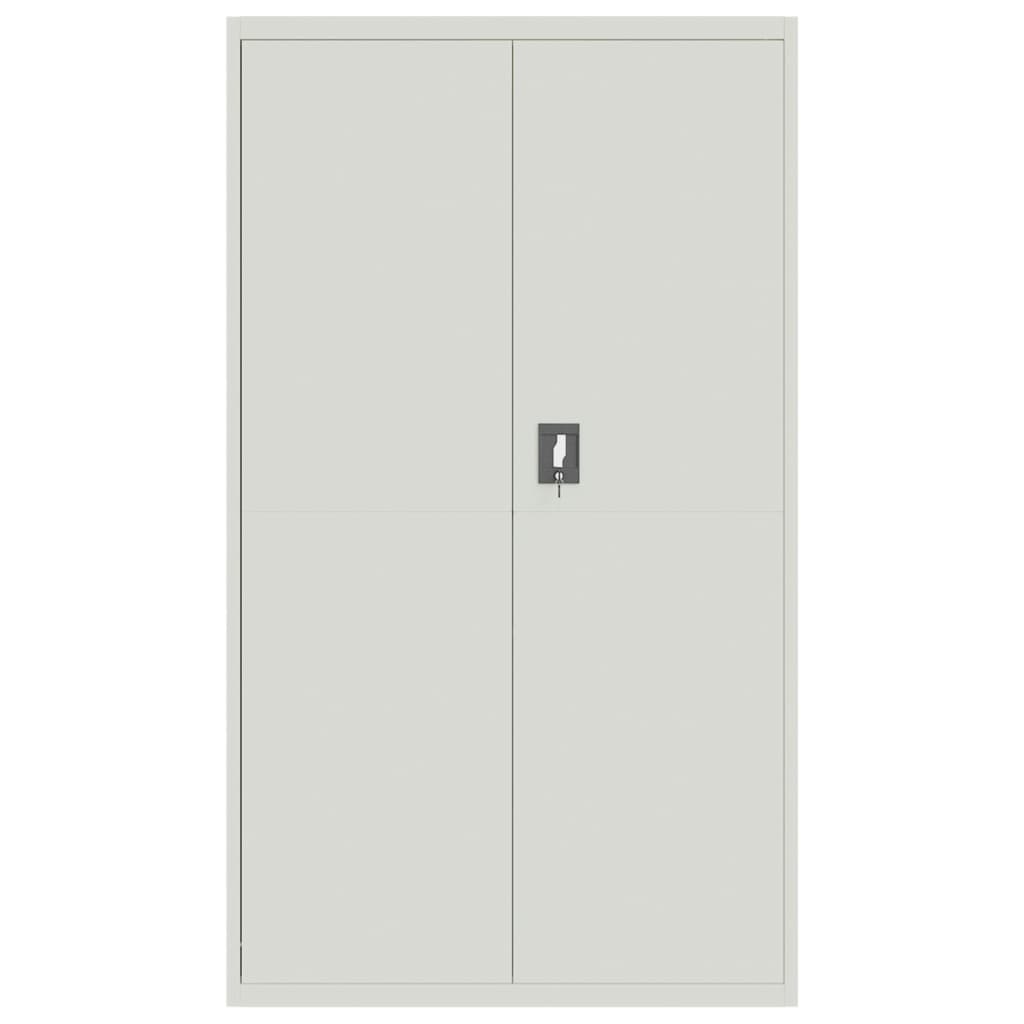 vidaXL Armadio Classificatore Grigio Chiaro 105x40x180 cm in Acciaio