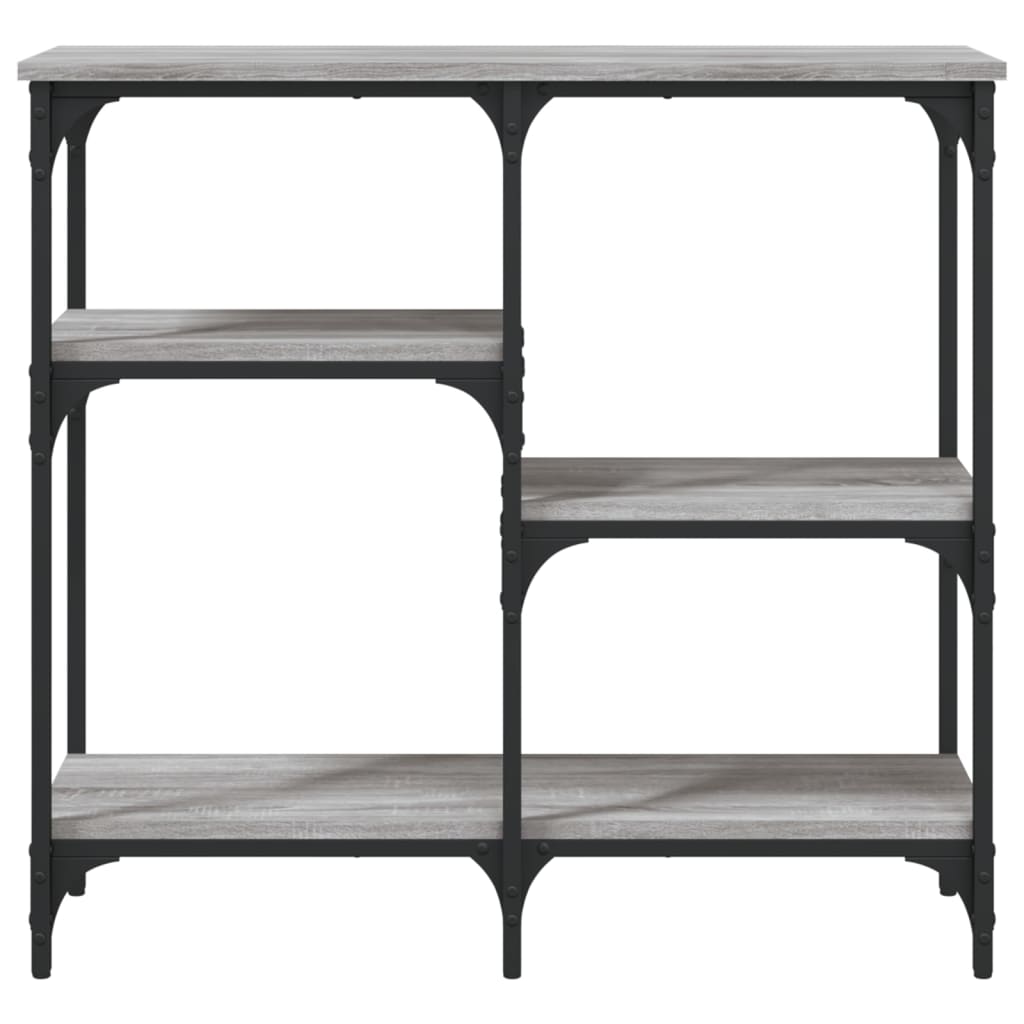 vidaXL Tavolo Consolle Grigio Sonoma 80x29x75 cm in Legno Multistrato