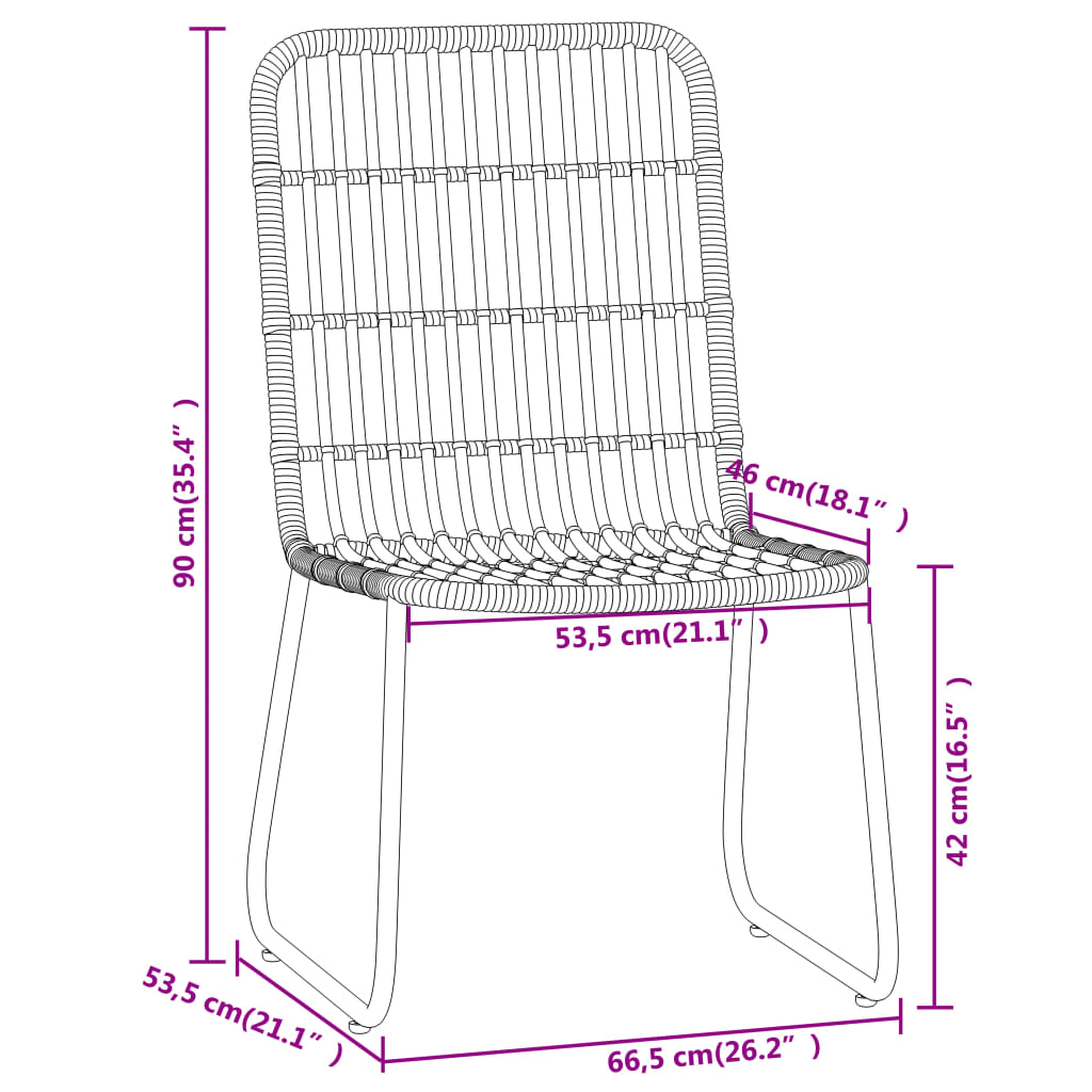 vidaXL Set Mobili da Pranzo da Giardino 3 pz Rovere