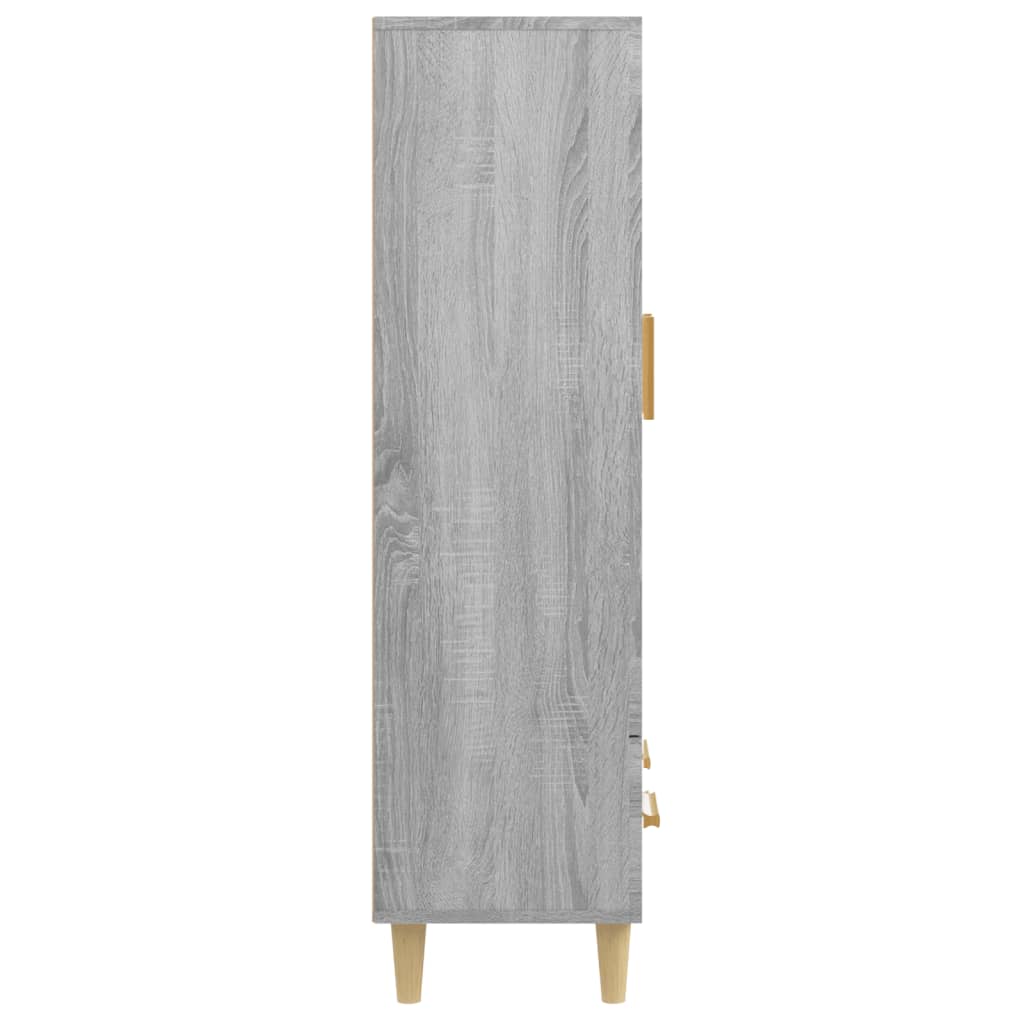 vidaXL Credenza Grigio Sonoma 70x31x115 cm in Legno Multistrato