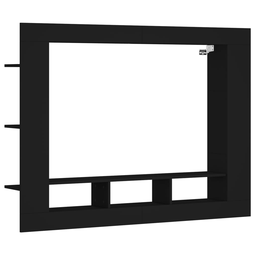 vidaXL Mobile Porta TV Nero 152x22x113 cm in Legno Multistrato