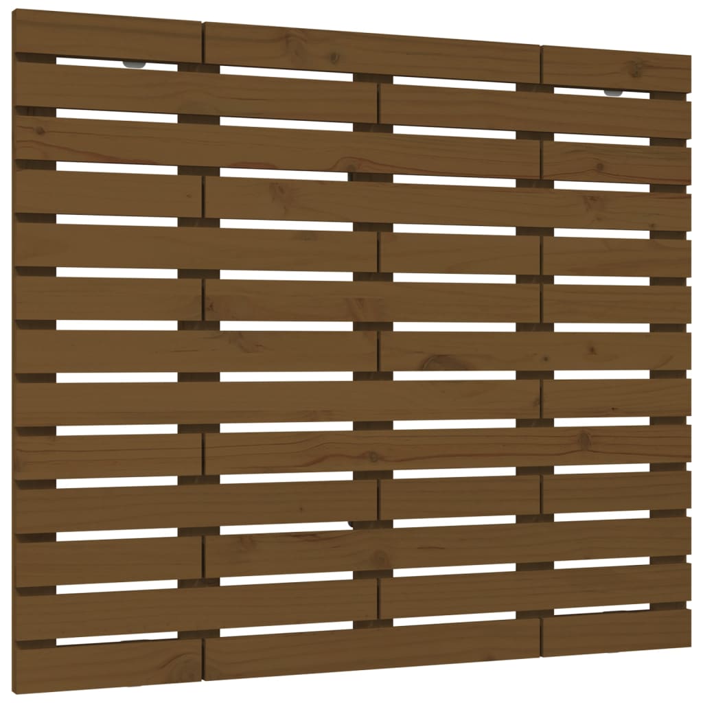 vidaXL Testiera da Parete Ambra 81x3x91,5 cm in Legno Massello di Pino