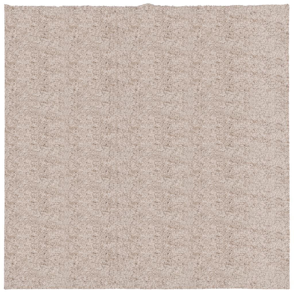 vidaXL Tappeto Shaggy PAMPLONA a Pelo Lungo Moderno Beige 160x160 cm