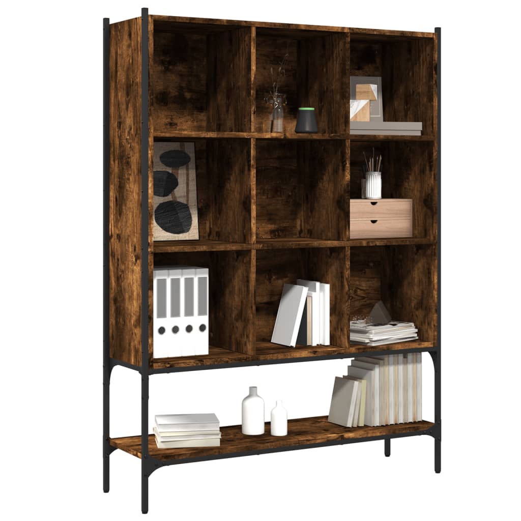 vidaXL Libreria Rovere Fumo 102x30x141,5 cm in Legno Multistrato