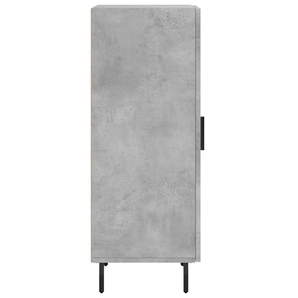 vidaXL Credenza Grigio Cemento 34,5x34x90 cm in Legno Multistrato