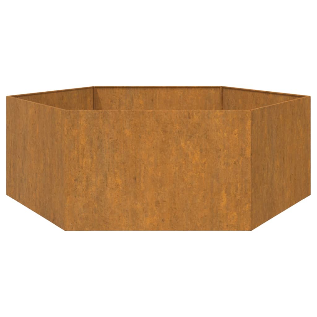 vidaXL Fioriera Ruggine 138x120x45 cm Acciaio Corten