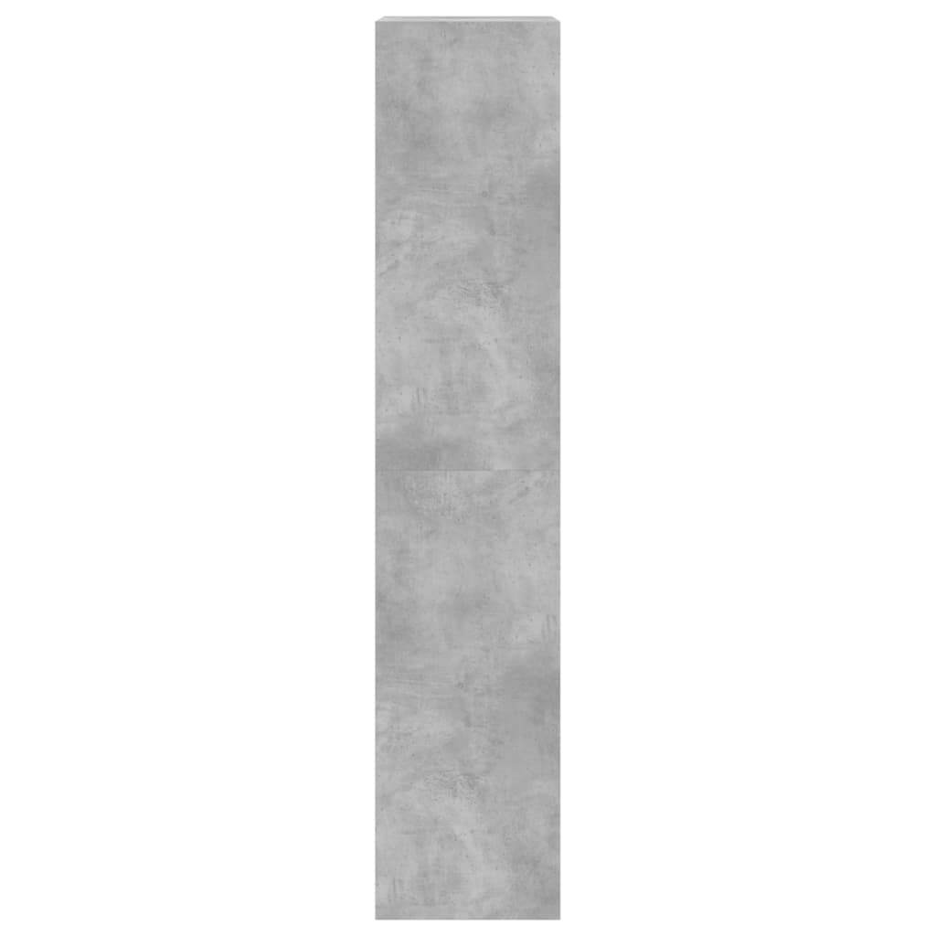 vidaXL Scarpiera 4 Cassetti Ribaltabili Grigio Cemento 60x42x204 cm