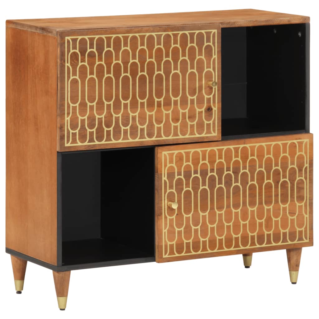 vidaXL Credenza 80x33x75 cm in Legno Massello di Mango