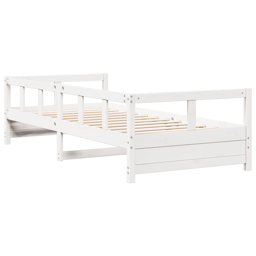 vidaXL Dormeuse senza Materasso Bianca 80x200 cm Legno Massello Pino