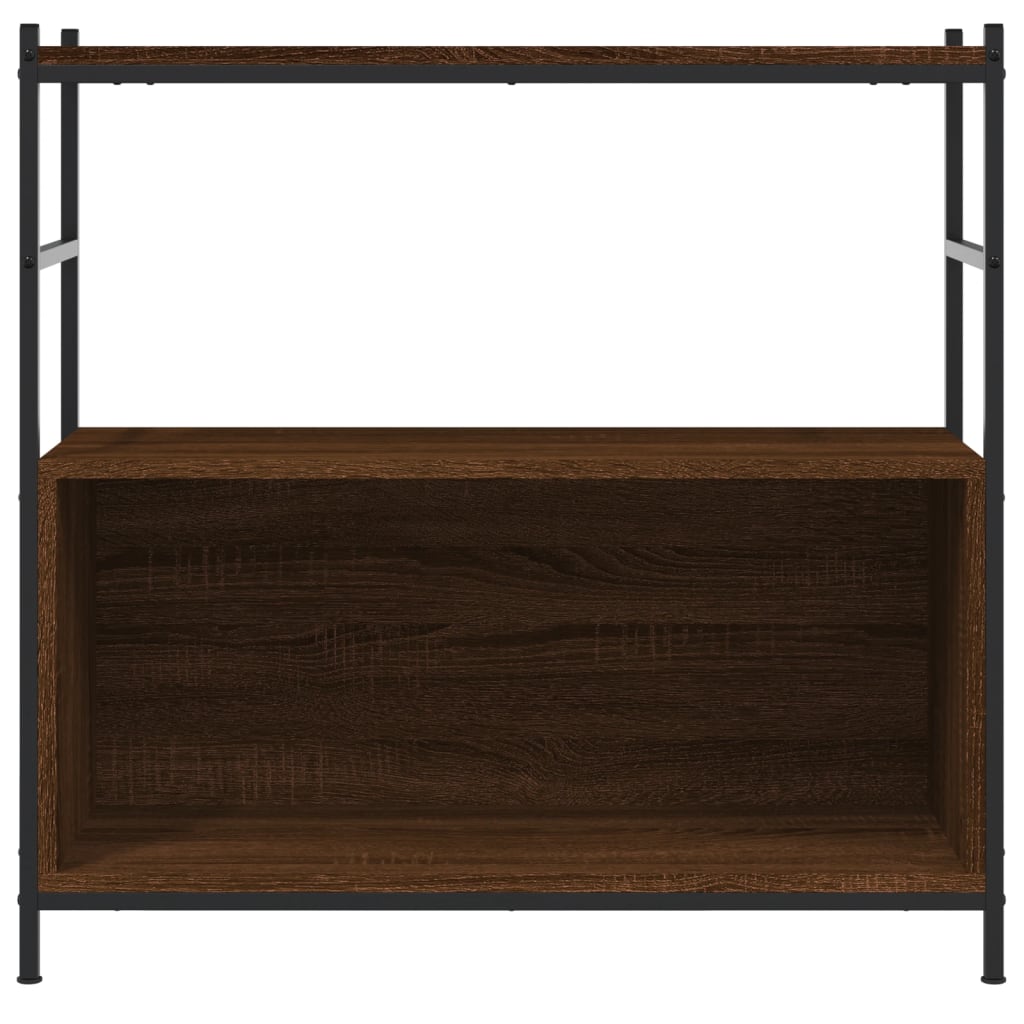 vidaXL Libreria Rovere Marrone 80x30x78,5 cm Legno Multistrato e Ferro