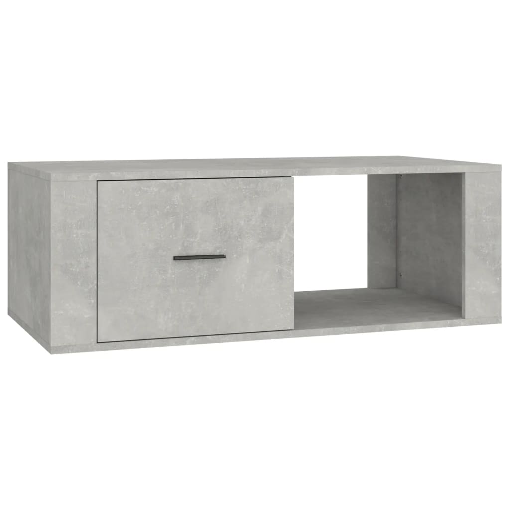 vidaXL Tavolino Salotto Grigio Cemento 100x50,5x35cm Legno Multistrato