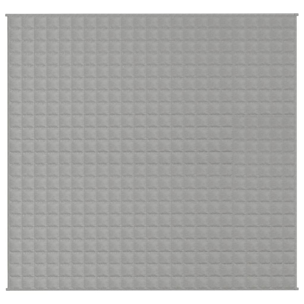 vidaXL Coperta Ponderata Grigia 220x240 cm 11 kg Tessuto