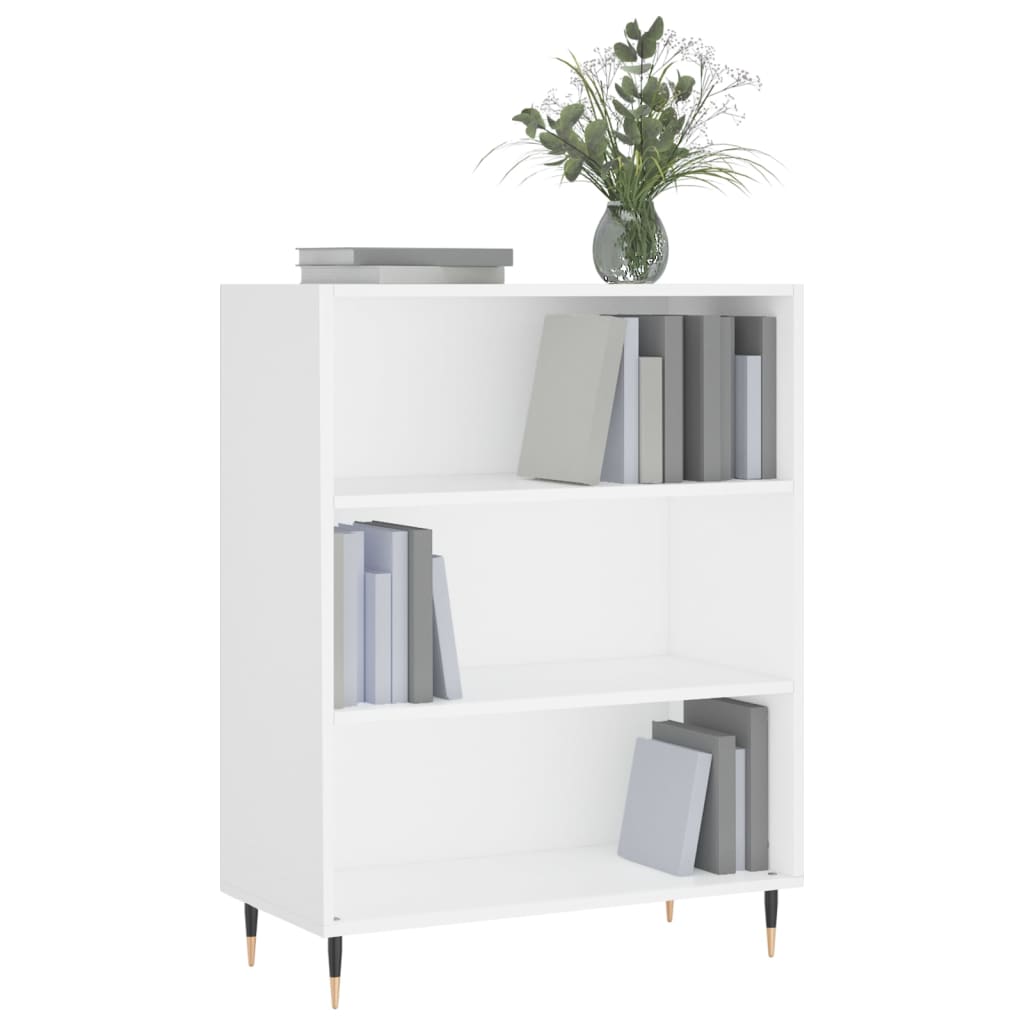 vidaXL Libreria Bianca 69,5x32,5x90 cm in Legno Multistrato