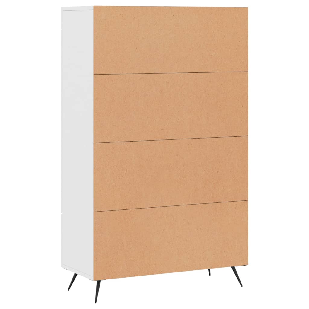 vidaXL Credenza Bianca 69,5x31x115 cm in Legno Multistrato