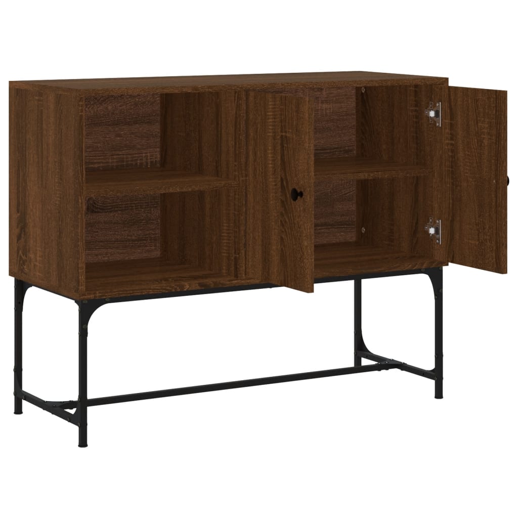 vidaXL Credenza Rovere Marrone 100x40x79,5 cm in Legno Multistrato