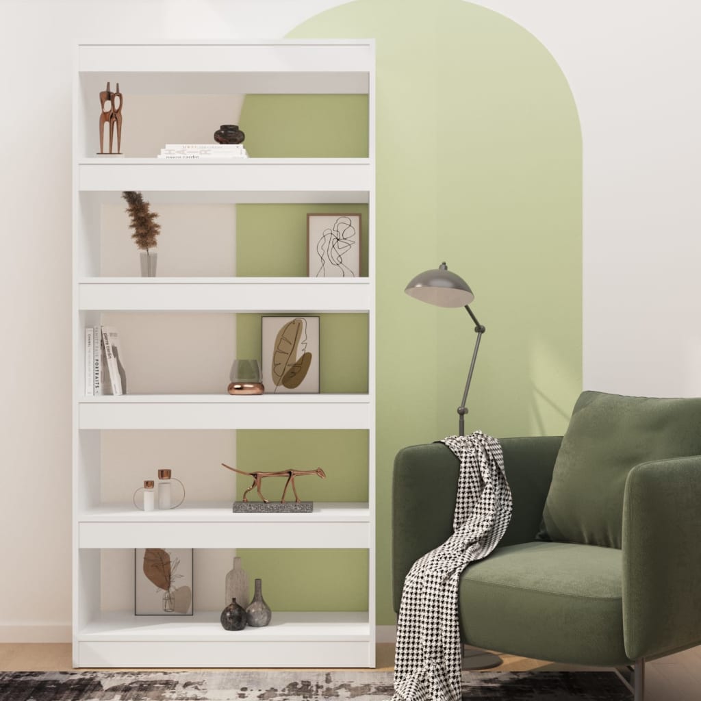 vidaXL Libreria/Divisorio Bianco 80x30x166 cm in Truciolato