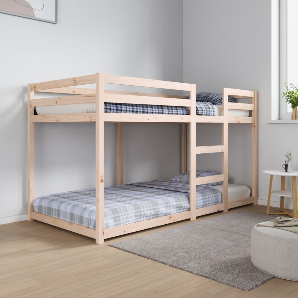 vidaXL Letto a Castello senza Materasso 90x190 cm Legno di Pino