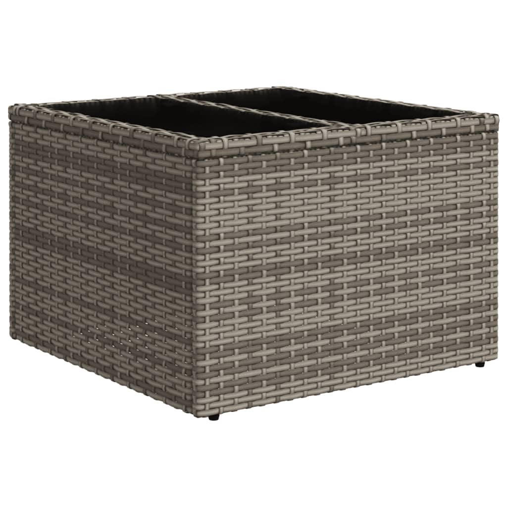 vidaXL Set Divani da Giardino 11 pz con Cuscini in Polyrattan Grigio