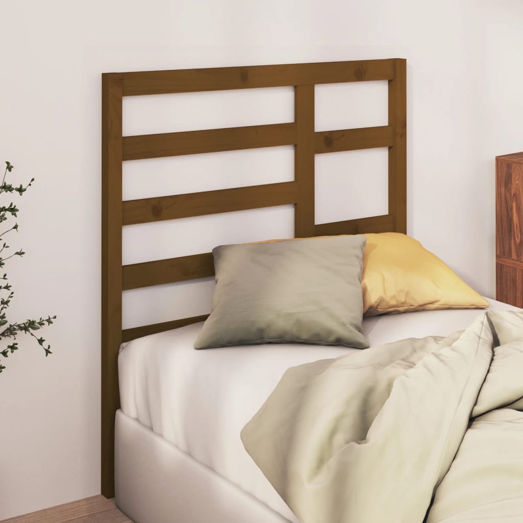 vidaXL Testiera per Letto ambra 81x4x104 cm in Legno Massello di Pino