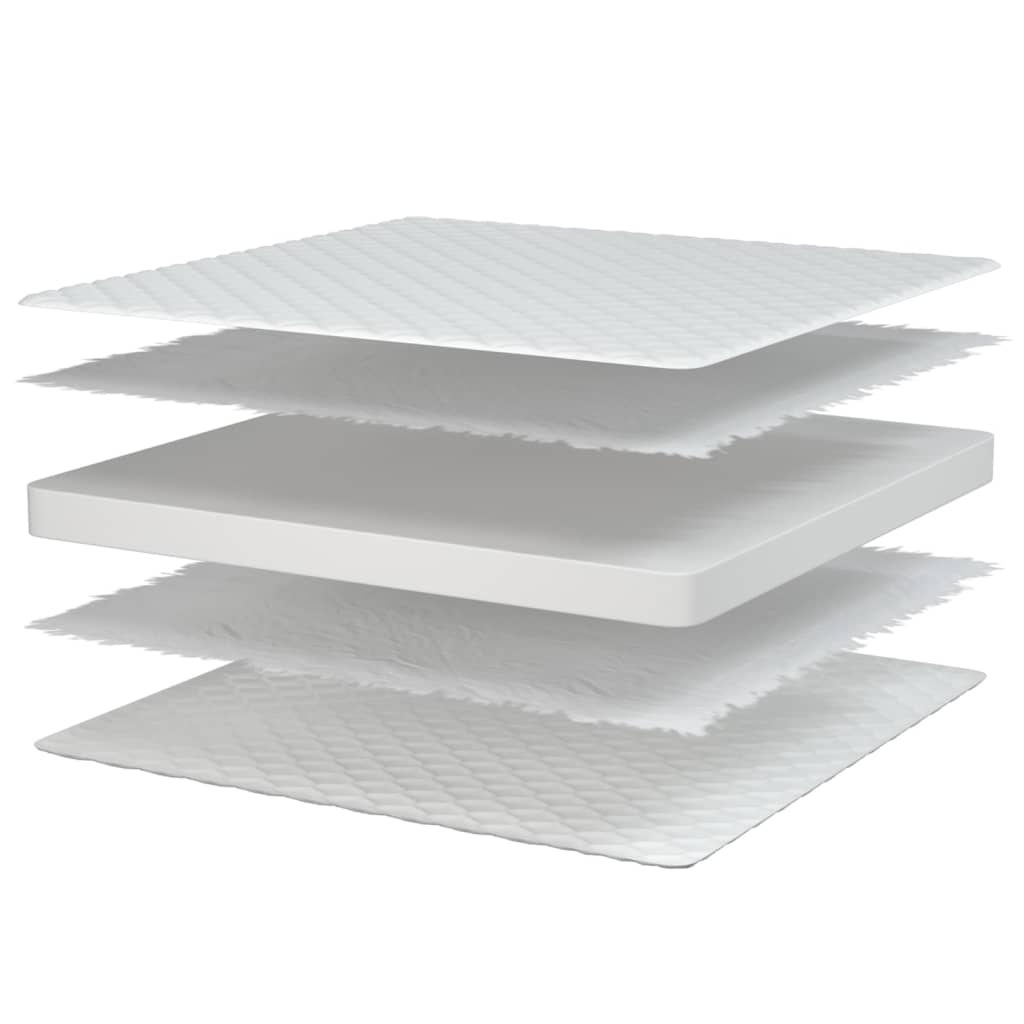 vidaXL Materasso Viscoelastico Bianco 70x200x17 cm