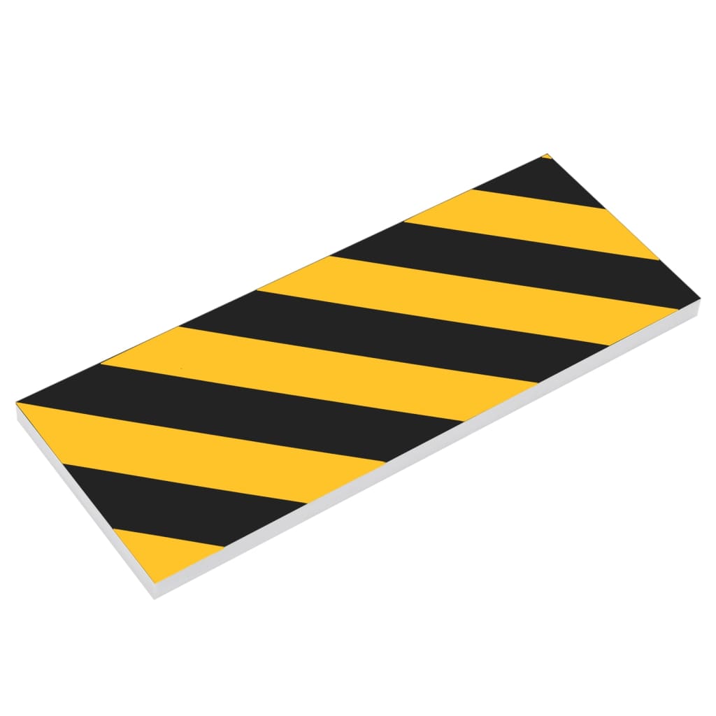 vidaXL Protezioni da Parete 6 pz Giallo e Nero 50x10x2 cm Schiuma EVA