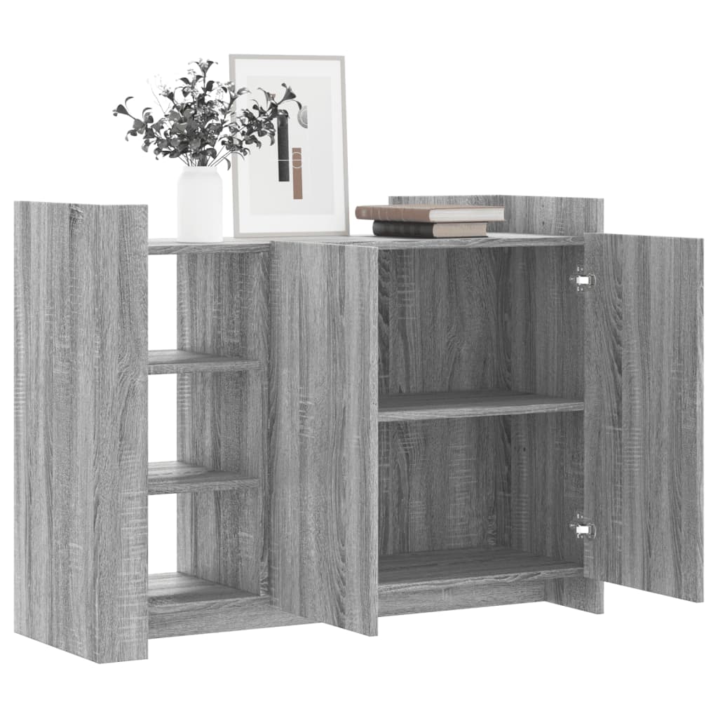 vidaXL Credenza Grigio Sonoma 100x35x75 cm in Legno Multistrato