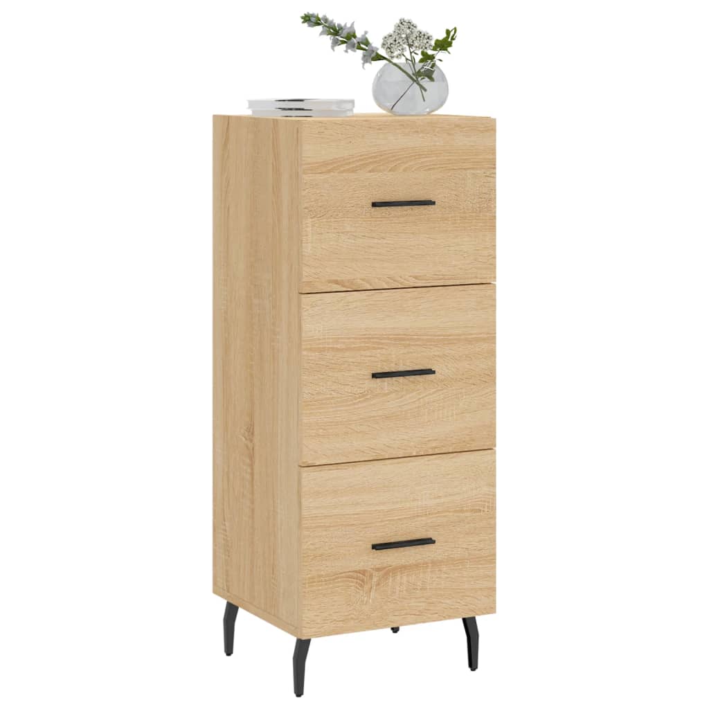 vidaXL Credenza Rovere Sonoma 34,5x34x90 cm in Legno Multistrato