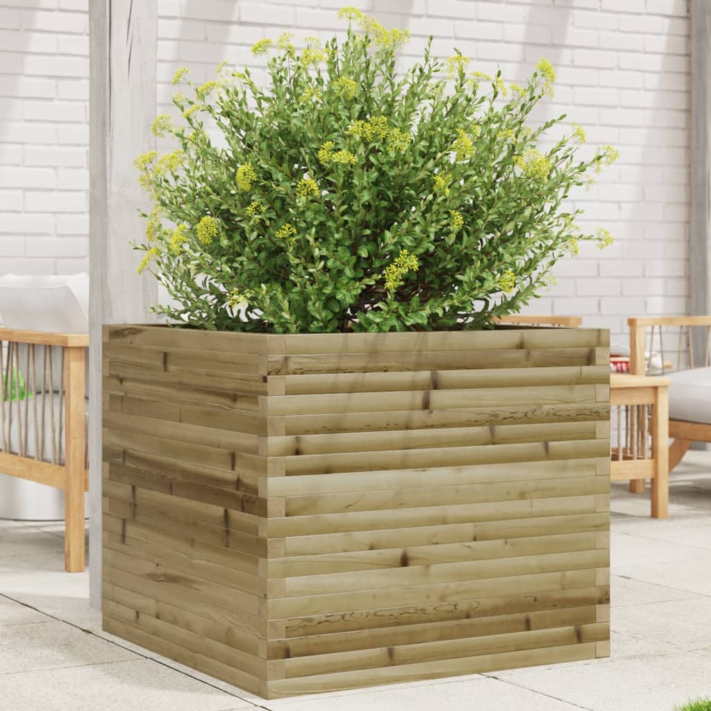 vidaXL Fioriera da Giardino 80x80x68,5 cm in Legno di Pino Impregnato