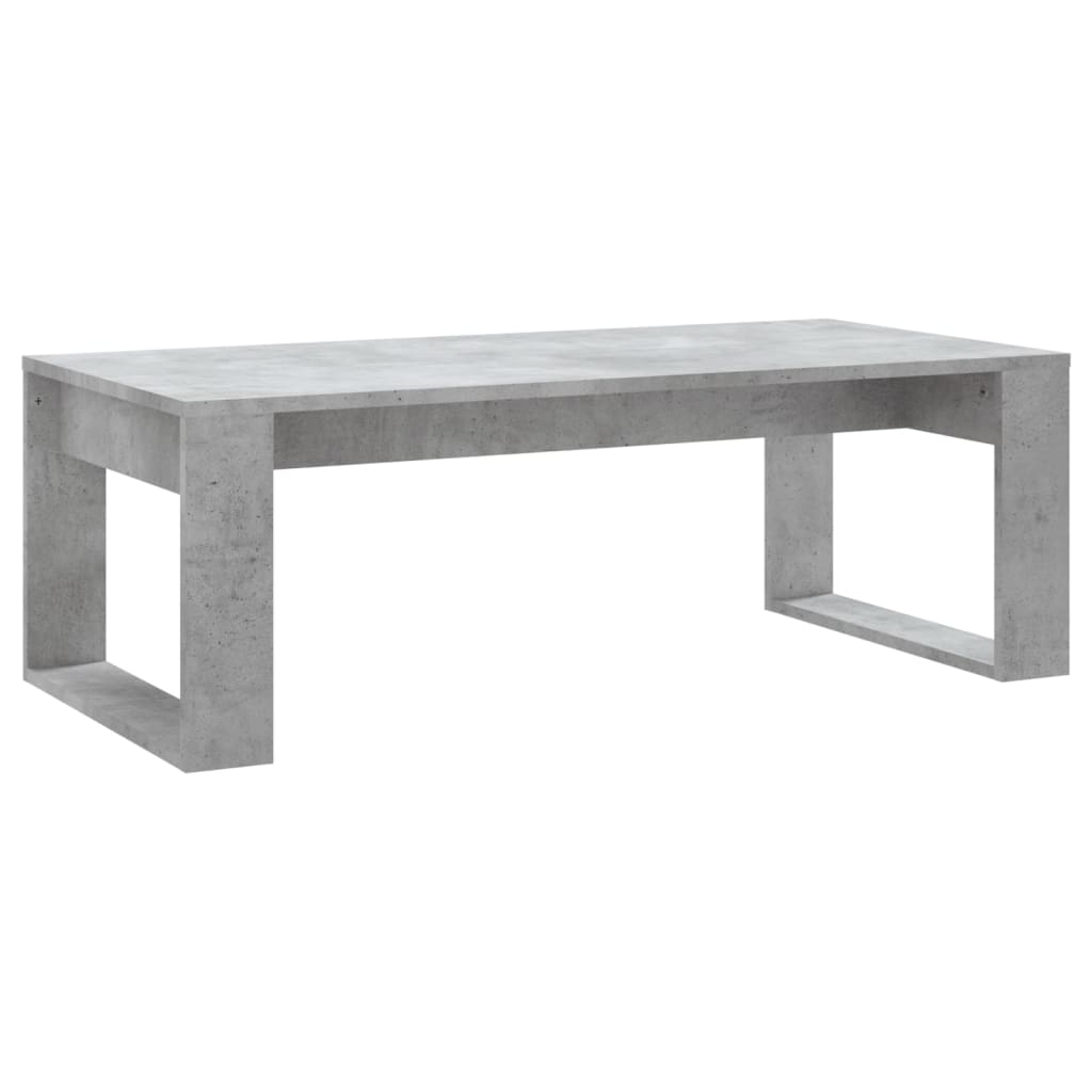 vidaXL Tavolino Salotto Grigio Cemento 102x50x35 cm Legno Multistrato