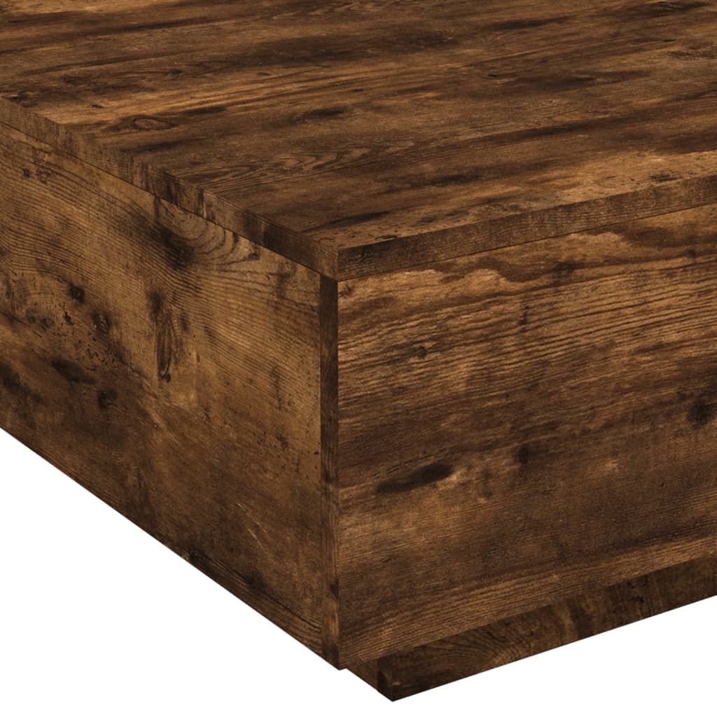 vidaXL Tavolino da Salotto Rovere Fumo 80x80x31 cm Legno Multistrato