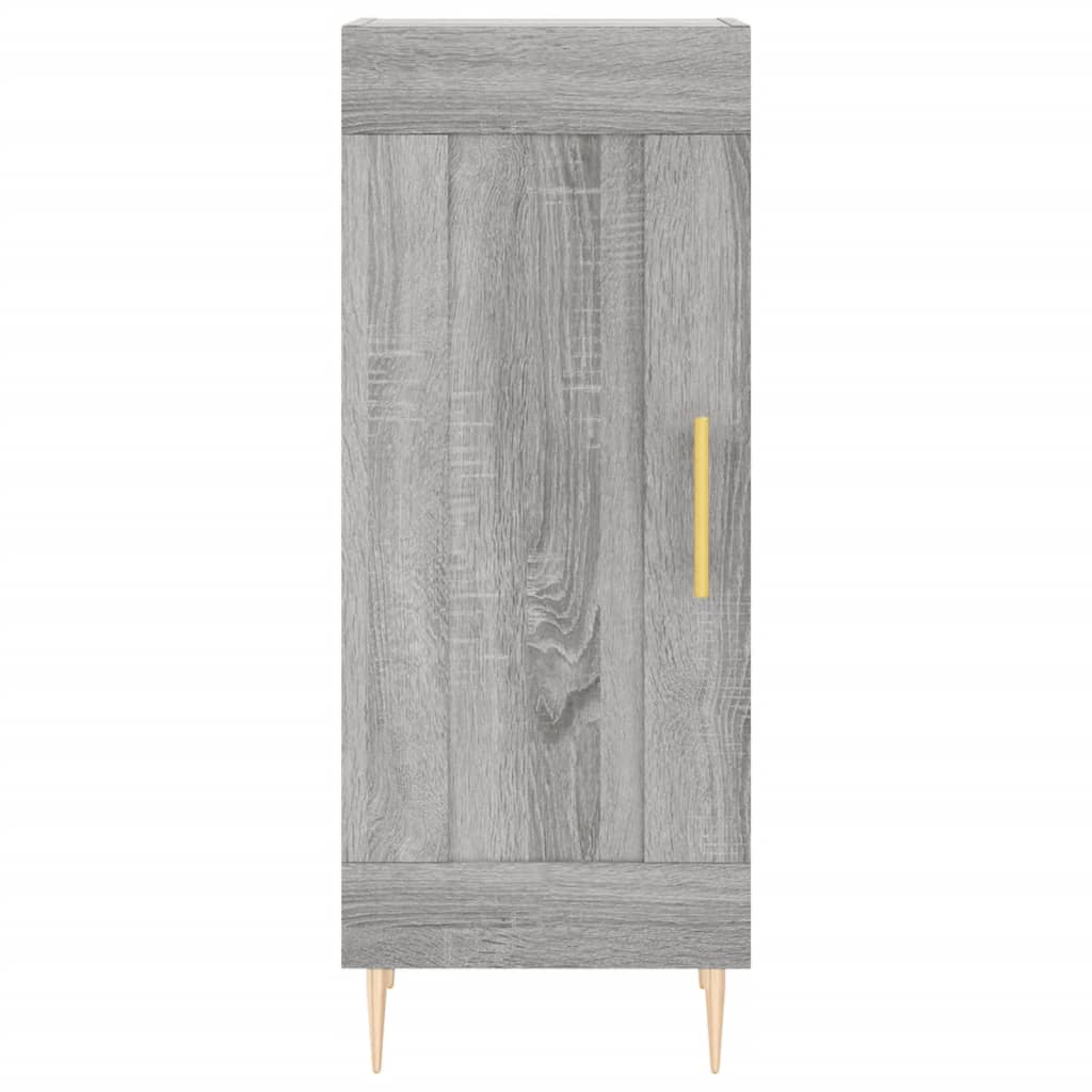 vidaXL Credenza Grigio Sonoma 34,5x34x90 cm in Legno Multistrato