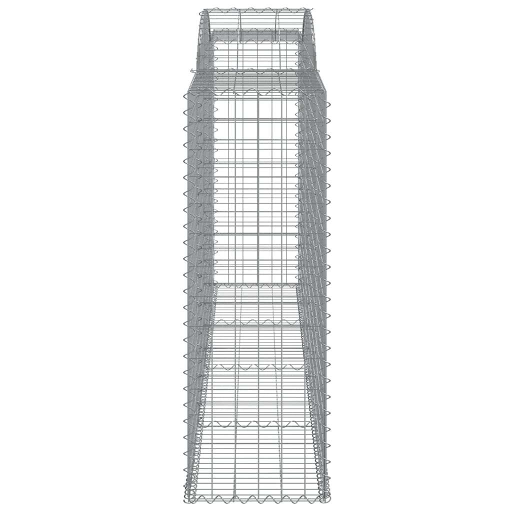 vidaXL Cesto Gabbione ad Arco 300x50x140/160 cm Ferro Zincato