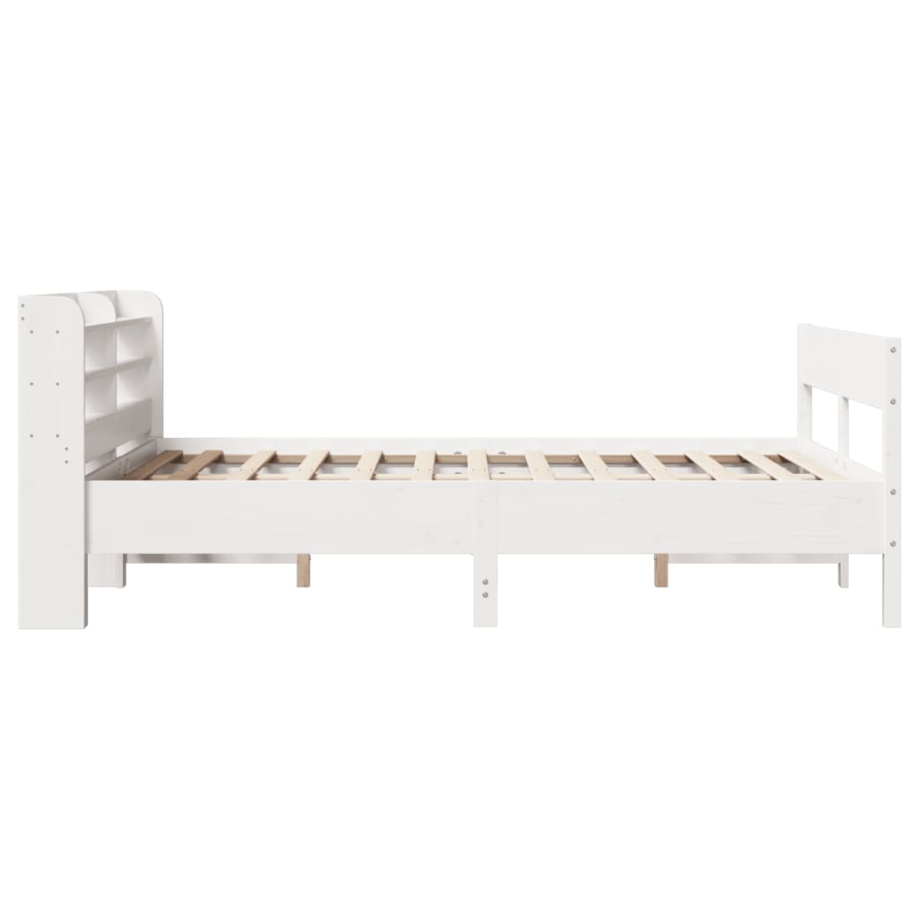 vidaXL Letto senza Materasso Bianco 150x200 cm Legno Massello di Pino