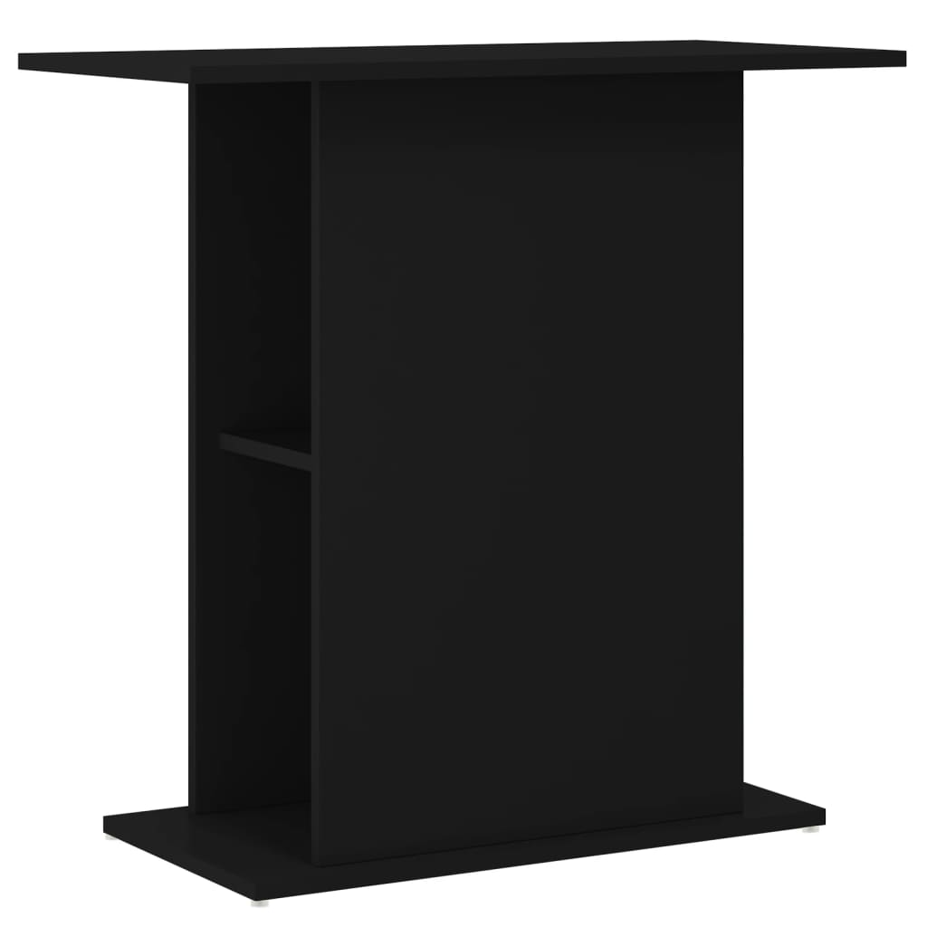 vidaXL Supporto per Acquario Nero 75x36x72,5 cm in Legno Multistrato