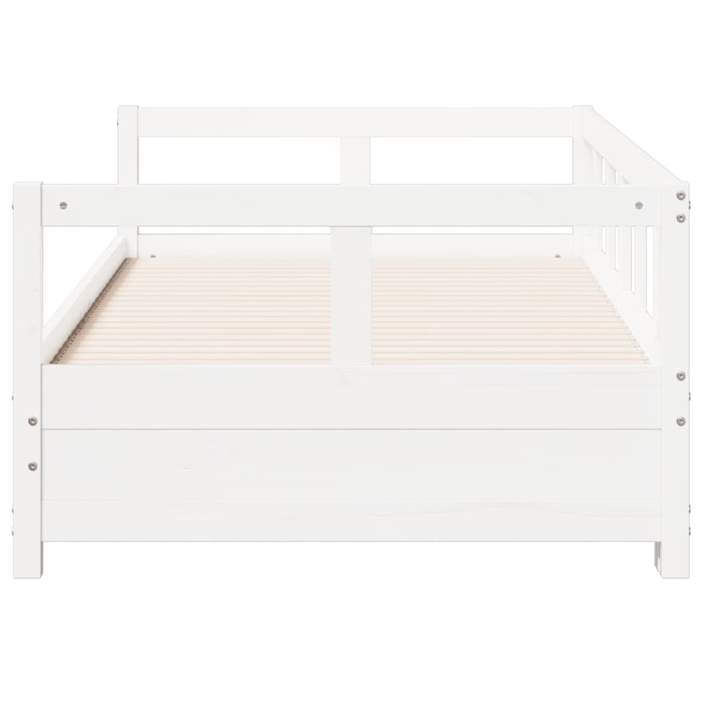 vidaXL Dormeuse senza Materasso Bianca 80x200 cm Legno Massello Pino