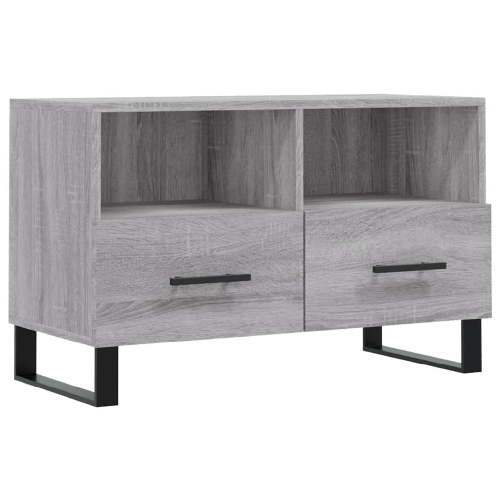 vidaXL Mobile Porta TV Grigio Sonoma 80x36x50 cm in Legno Multistrato