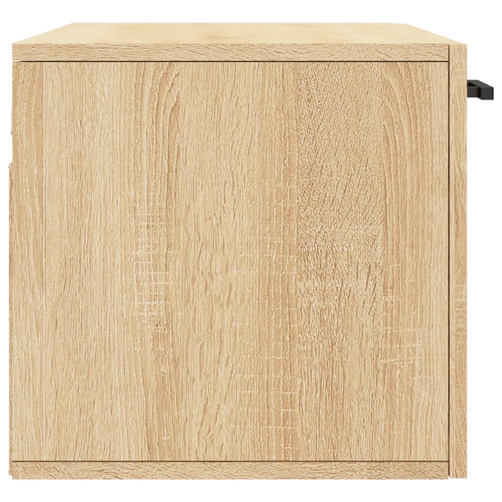 vidaXL Mobile a Parete Rovere Sonoma 80x36,5x35 cm Legno Multistrato