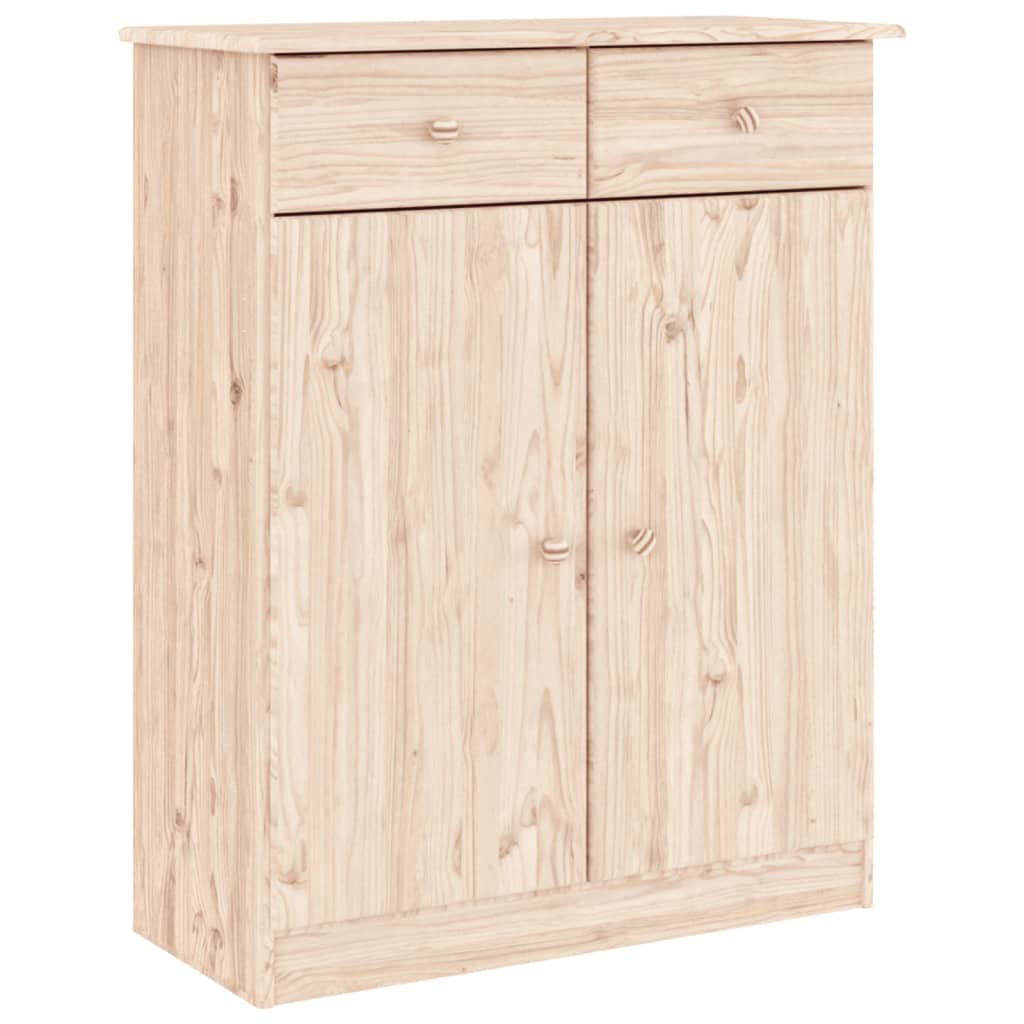 vidaXL Scarpiera ALTA 77x35x96 cm in Legno Massello di Pino