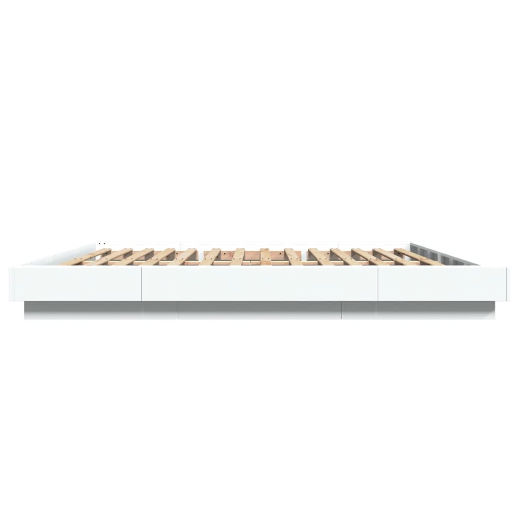 vidaXL Giroletto Bianco 200x200 cm in Legno Multistrato