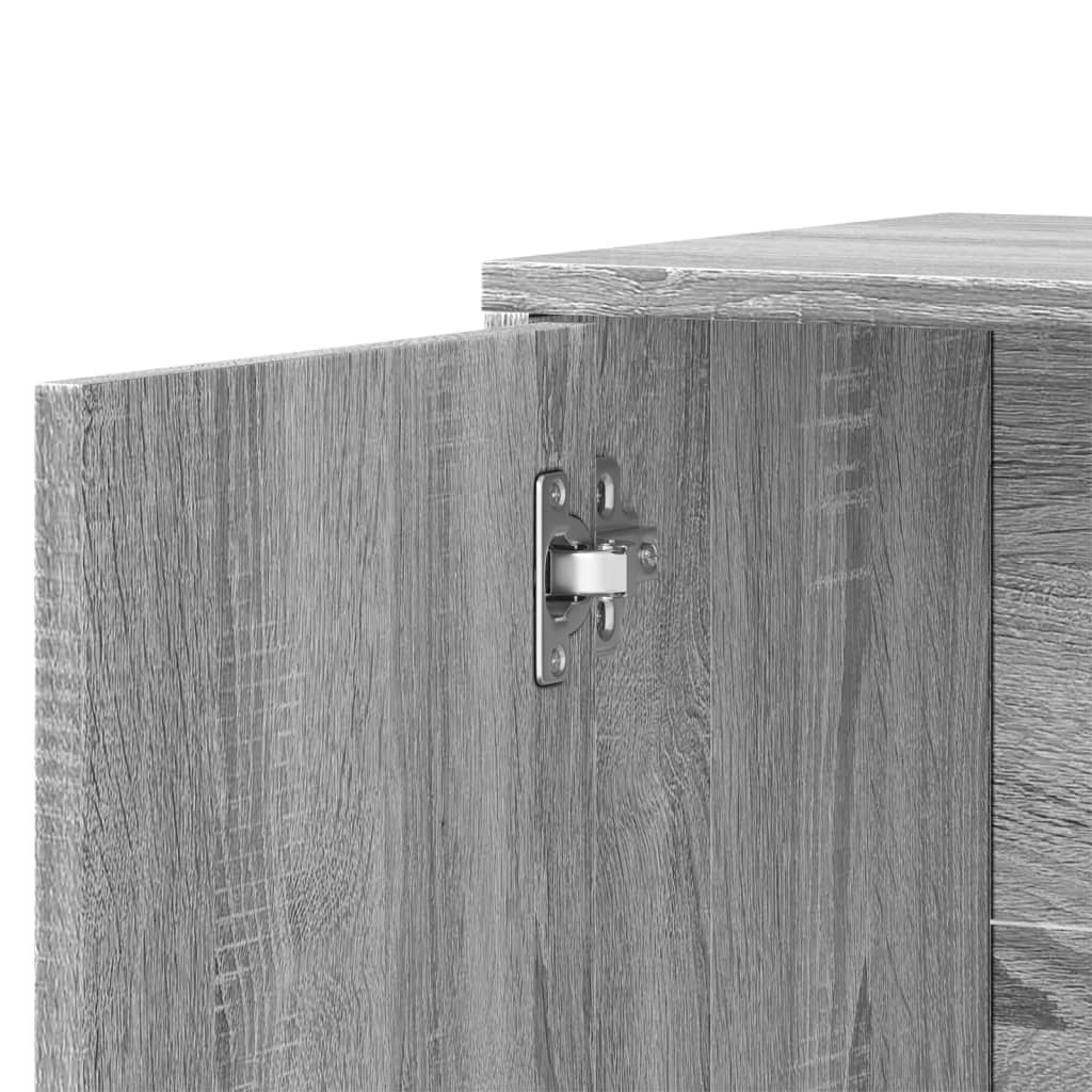 vidaXL Credenza Grigio Sonoma 60x31x70cm in Legno Multistrato