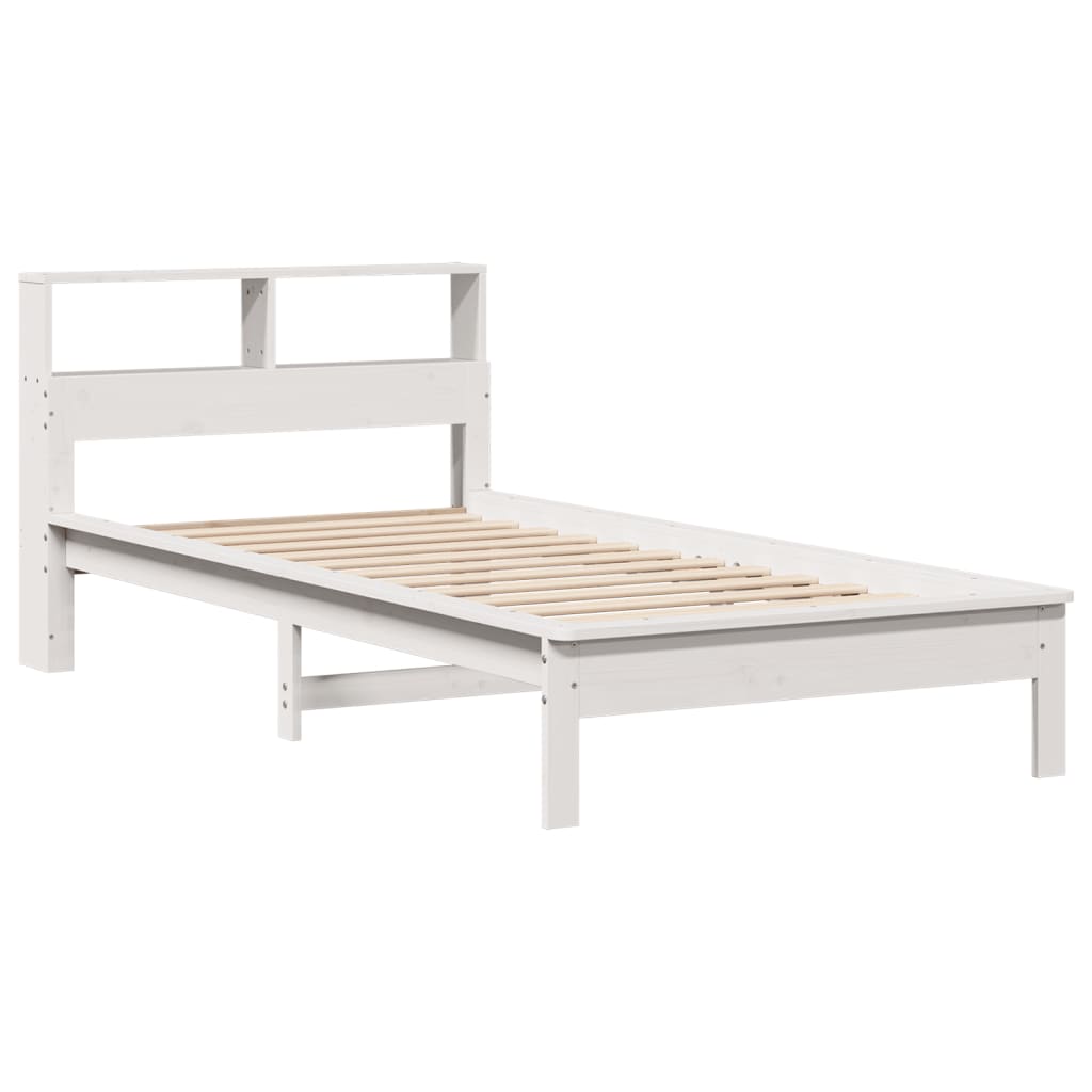 vidaXL Letto con Libreria senza Materasso 75x190 cm in Legno Pino