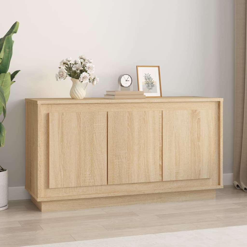 vidaXL Credenza Rovere Sonoma 102x35x55 cm in Legno Multistrato