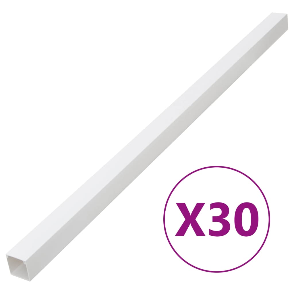 vidaXL Canalina per Cavi 100x40 mm 30 m in PVC