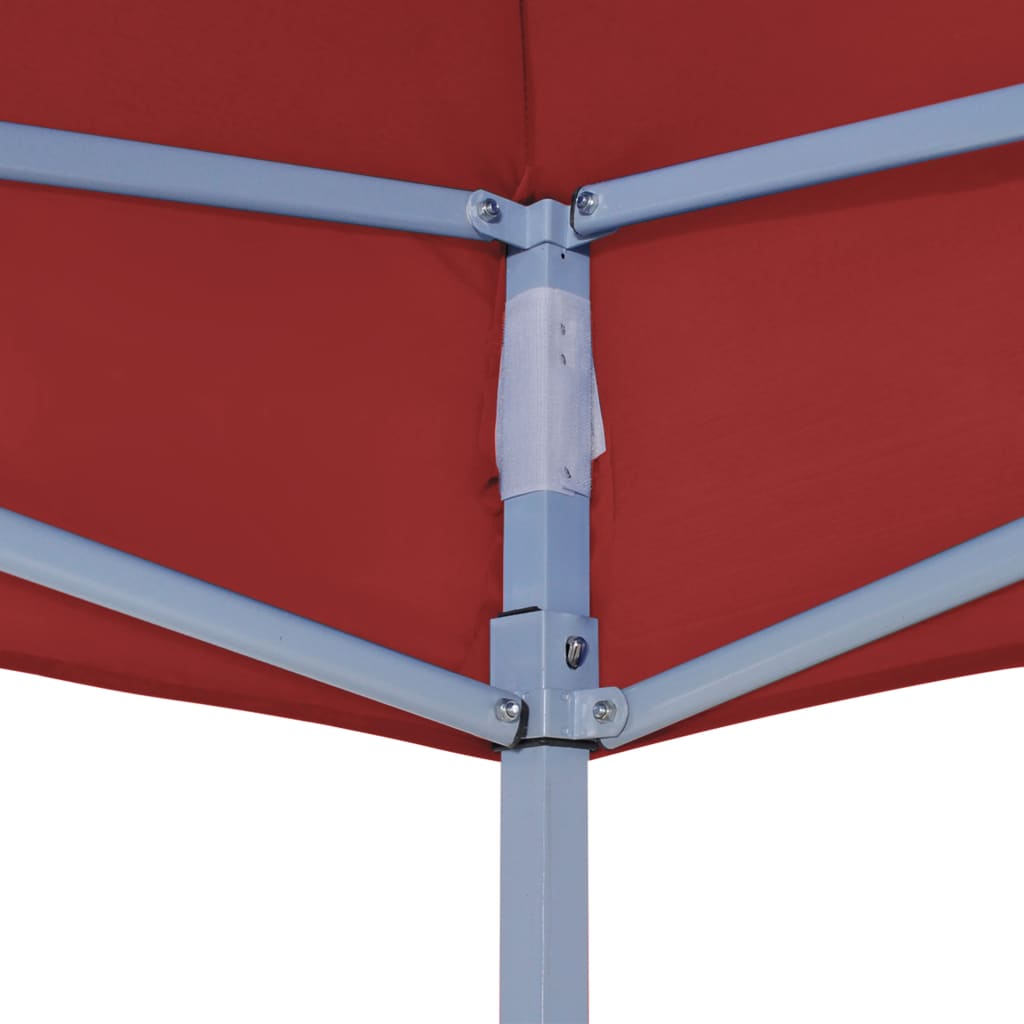 vidaXL Tetto per Tendone per Feste 4,5x3 m Rosso Borgogna 270 g/m²