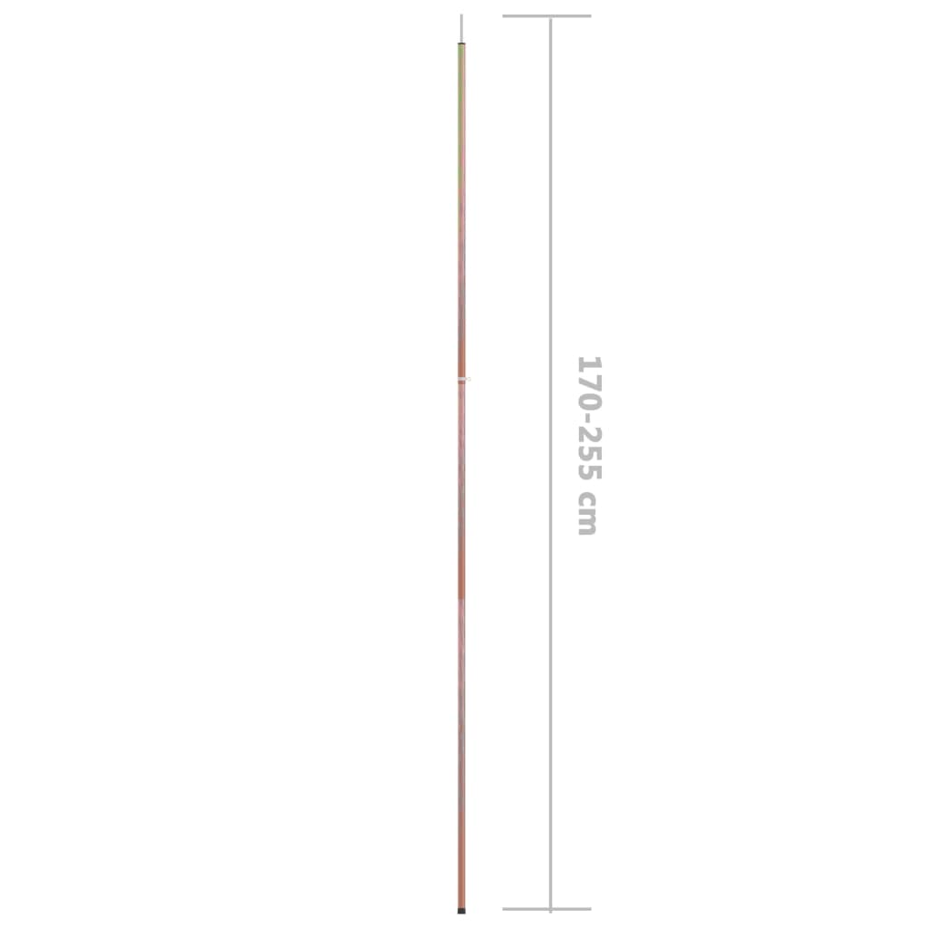 vidaXL Asta Telescopica per Tenda 170-255cm in Acciaio Zincato