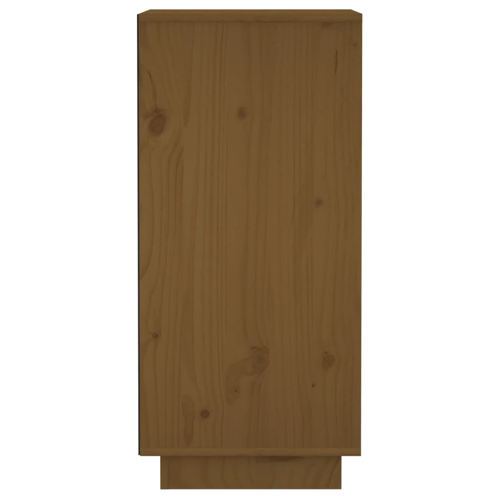 vidaXL Credenze 2 pz Ambra 31,5x34x75 cm in Legno Massello di Pino